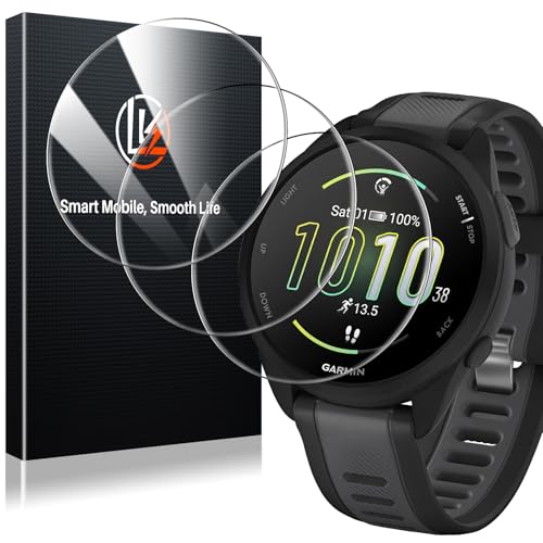 LK 3 Pack for Garmin forerunner 165/165 Music Screen Protector, Glass Film - size: 165/165 Music