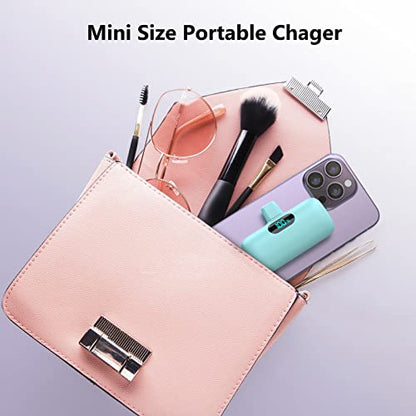 [2 Pack]Small Portable Charger for iPhone 17/16/15 Series,5000mAh 3A PD USB C Power Bank, Mini Travel Essentials Battery Pack for iPhone 17/17 Pro/16/16 Plus/16 Pro/15 Pro Max,Samsung,Android/LG etc - color: Blue+Green