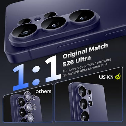 WSKEN for Samsung Galaxy S26 Ultra Camera Lens Protector - Full Coverage - color: Purple