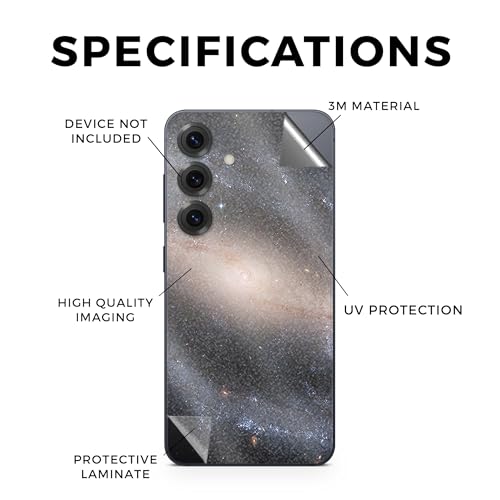 Glossy Glitter Phone Skin Compatible with Samsung Galaxy S25 - Eridanus - Premium 3M Vinyl Protective Wrap Decal Cover - Easy to Apply | Crafted in The USA by MightySkins - color: Eridanus, size: Galaxy S25 (Full Wrap), style: Glossy Glitter Finish