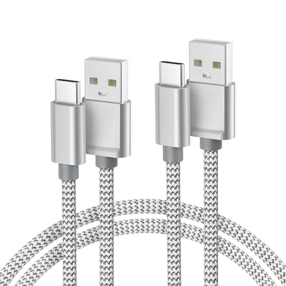 Basesailor USB A to USB C Cable 6.6FT 2Pack - color: Silver, size: 2Pack 6.6FT(2M), style: 2 Pack