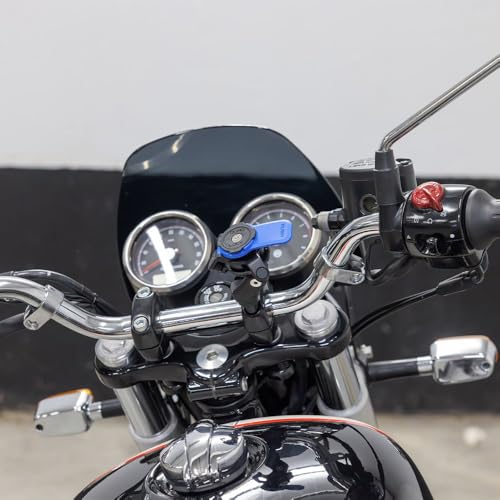 Quad Lock Handlebar Clamp Motorcycle Phone Mount with Vibration Dampener and MAG Phone Case for iPhone 17 Pro Max - size: iPhone 17 Pro Max