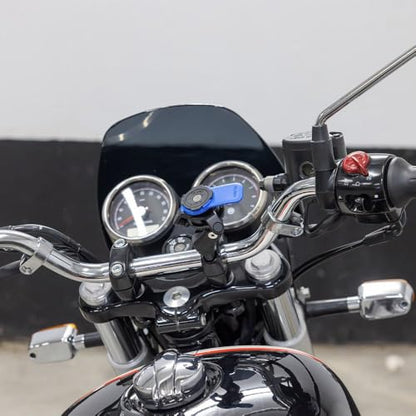Quad Lock Handlebar Clamp Motorcycle Phone Mount with Vibration Dampener and MAG Phone Case for iPhone 17 Pro Max - size: iPhone 17 Pro Max