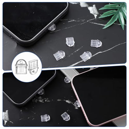 USB C Dust Plug Transparent 60 Pcs Type C Charging Port Plug Silicone USB-C Port Cover Anti Dust Plugs Compatible with Most Type-C Devices Phones Earphones Laptops