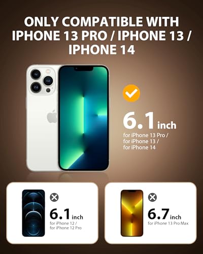 PDDKISS 2 Pack Privacy Screen Protector for iPhone 13/13 Pro/14 - size: for iPhone 13 Pro - 6.1 inch