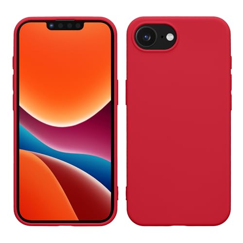 kwmobile Case Compatible with Apple iPhone 17e / iPhone 16e Case - Soft Slim Protective TPU Silicone Cover - Dark Pink Matte - color: dark pink matte