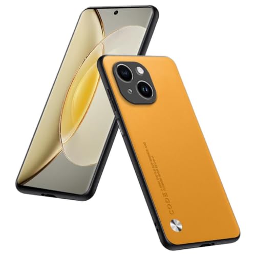 Phone Case Compatible with Smartphone, Compatible with iPhone 15 (6.1"), Protective Cover in PU Leather - Yellow - color: Yellow, size: iPhone15