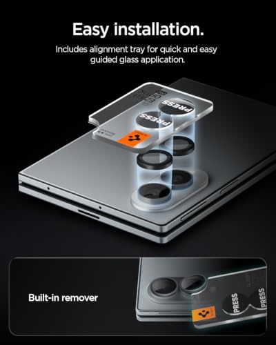 Spigen Camera Lens Protector for Galaxy Z Fold 8 - Black [2 Pack] - size: Galaxy Z Fold 8