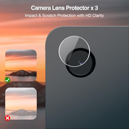 ProCase 2 Pack Screen + 3 Camera Lens Protector for Galaxy Tab A11+/ A9+ - size: 2 Pack + Camera Protector