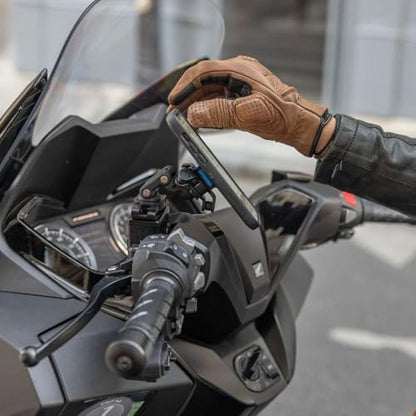 Quad Lock Brake Reservoir Motorcycle Phone Mount with Vibration Dampener and MAG Phone Case for iPhone 17e/16e - size: iPhone 17e/16e
