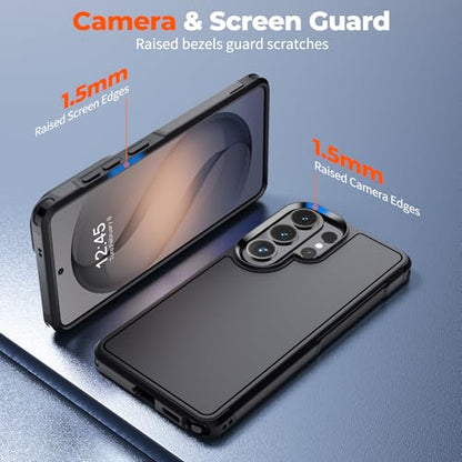 zapica Designed for Samsung Galaxy S26 Ultra Case, Black | Military Grade Drop Protection, Dual Layer Structure Design, Heavy Duty Shockproof Non-Slip Phone Cover - color: Black, size: Samsung Galaxy S26 Ultra 6.9''