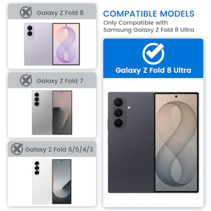 VEGO for Galaxy Z Fold 8 Ultra Case with Belt Clip Holster A-Black - color: A-Black, size: Galaxy Z Fold 8 Ultra