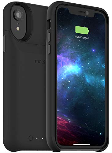 mophie juice pack Access Apple iPhone XR 2000mAh Battery Built-in Case, 6.1" Black Wireless Charger Qi 401002824