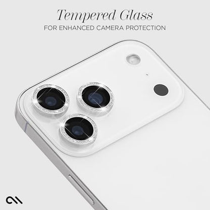 Case-Mate iPhone 17 Pro Max/iPhone 17 Pro Camera Lens Protector - Twinkle - color: Silver - Pro/Pro Max, style: iPhone 17 Pro Max / iPhone 17 Pro