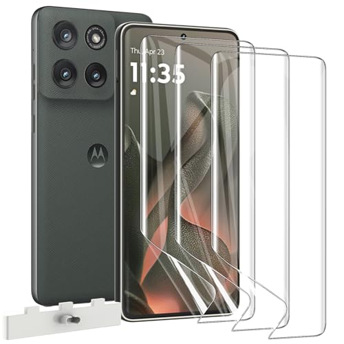 [3 Pack for Moto Edge 2025 Screen Protector, Flexible TPU Film, Self-Healing Bubble-Free, HD Clear, Case Friendly for Motorola Edge 2025