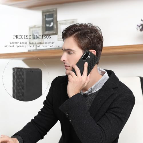 Wallet Case for Samsung Galaxy A18/A17/A26/A16 5G 6.7 inch - PU Leather Flip Cover with Card Holder Slots, Strong Magnetic Folio Phone Case, Black - color: Black, size: Samsung Galaxy A18/A17/A26/A16 6.7"