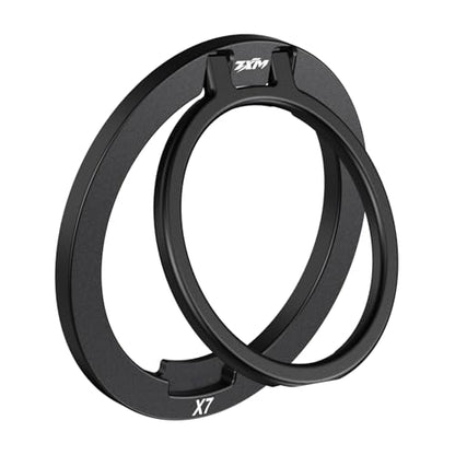 ZXM Magnetic Phone Ring Grip, for iPhone 17/16/15/14/13/12 (Black) - color: Black