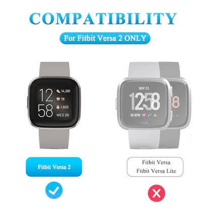 Vancle Charger for Fitbit Versa 2 (Only), Anti-Slip Charging Stand Dock with 4.1Ft USB Cable Cord for Fitbit Versa 2 Smartwatch (Not for Versa/Versa Lite)