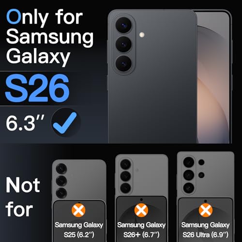 JETech Camera Lens Protector for Samsung Galaxy S26, Black, 1 Set - size: Galaxy S26