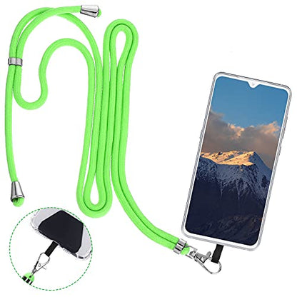 Weewooday 4 Pcs Phone Lanyard Crossbody Phone Strap, Green Color Series - color: Green Color Series