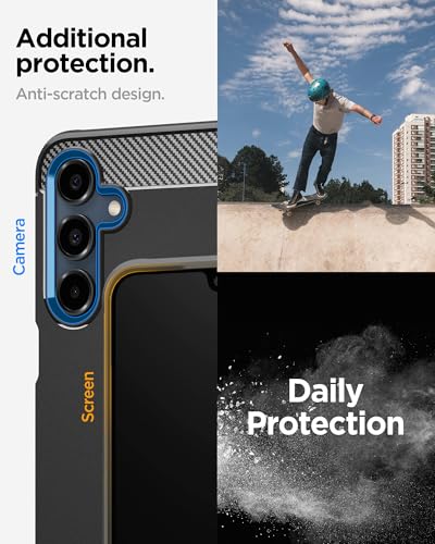 Spigen for Galaxy A16 5G Case, Rugged Armor [Military-Grade Protection] - Matte Black - size: Galaxy A16 5G