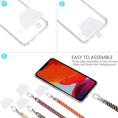 Weewooday 4 Pcs Phone Lanyard Crossbody Phone Strap, Colorful - color: Colorful