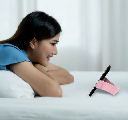 Gator Grip Phone Stand - Cell Phone Holder Stand for Desk Nightstand Kitchen - Compatible with iPhone, Android and Most Smartphones up to 6.8" on Width of Phone (Bubble Gum Pink) - color: Bubble Gum Pink
