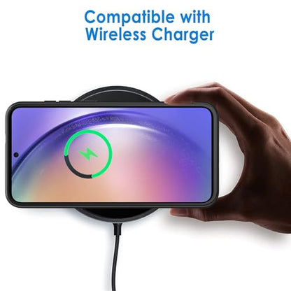 Battery Case for Galaxy A54, 12000mAh High Capacity Extended Portable Protective Charging Cover, Compatible with Galaxy A54 5G, Wireless Charging, Black - size: Galaxy A54