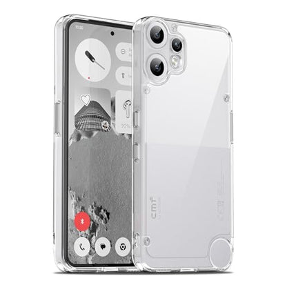 Case for Nothing CMF Phone 2 Pro, Military Grade Drop Protection Phone Case, Yellowing Resistant, Anti-Scratch Hard PC Back, Shockproof Hard Ultra-Thin Protective Cover, Clear - size: Nothing CMF Phone 2 Pro