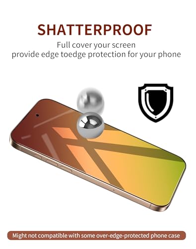 Privacy Screen Protector for iPhone 16 Pro Max 2 Pack Gradient Green - color: Green 16PM