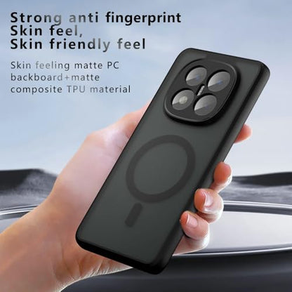 Compatible with Xiaomi Poco X7 5G Case Cover,Compatible with MagSafe,Compatible with Xiaomi Redmi Note 14 Pro 5G Built-in Magnetic Anti-Shock Cell Phone Case Black - size: Compatible with Xiaomi Redmi Note 14 Pro 5G