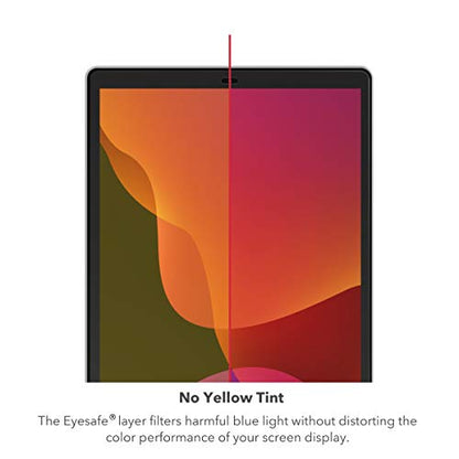 ZAGG InvisibleShield Glass Elite VisionGuard+ Screen Protector for iPad 10.2" (Gen 9/8/7), Scratch Resistance, Blue-Light Filtration, Maintains HD Clarity, Anti-Fingerprint Technology, Easy to Install - size: iPad 10.2-inch (Gen 9, 8, 7), style: Glass Eli