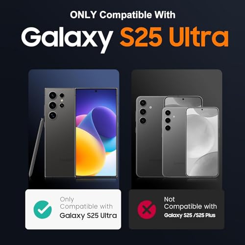 Battery Case for Galaxy S25 Ultra,12000mAh Portable Protective Smart Wireless Charging Case Support Carplay Designed for Galaxy S25 Ultra (6.9 inch) Rechargeable Extended Battery Charger Case (Black) - size: Galaxy S25 Ultra