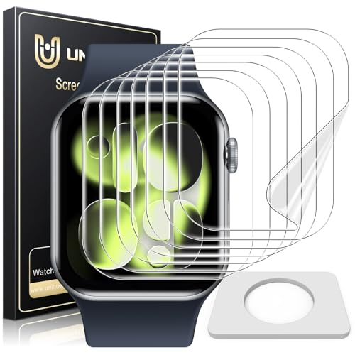 UniqueMe 8 Pack for Apple Watch Series 11/10 46mm Screen Protector - size: Series 10 46mm