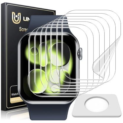 UniqueMe 8 Pack for Apple Watch Series 11/10 46mm Screen Protector - size: Series 10 46mm