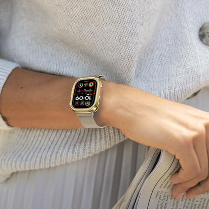 [2 Pack] Bumper Case for Apple Watch Ultra 3/Ultra 2/Ultra 49mm, Gold - color: Gold+Gold, size: 49 mm Ultra