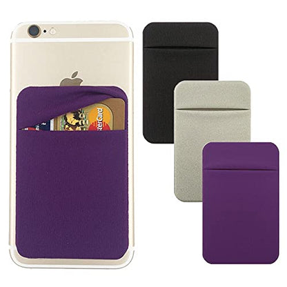 Fulgamo Phone Wallet Stick on,Card Holder for Phone Case,Phone Card Holder