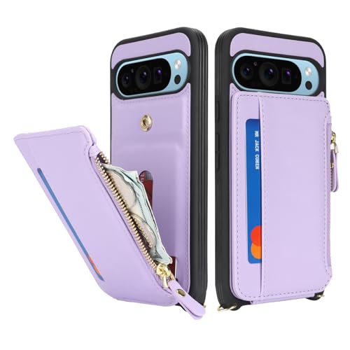 Cavor Compatible with Google Pixel 9 Pro XL Case Wallet, Purple - color: Purple, size: Google Pixel 9 Pro XL