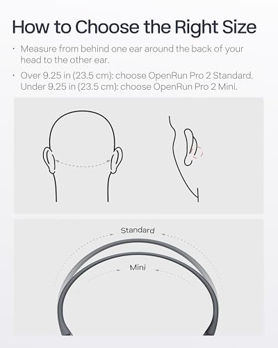 SHOKZ OpenRun Pro 2 Mini Bone Conduction Bluetooth Sport Headphones, Silver - color: Silver, size: Mini
