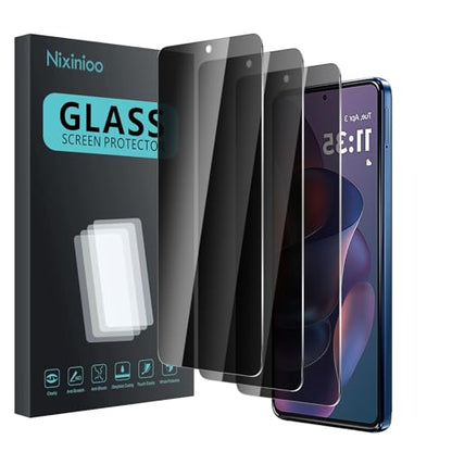 3 Pack Privacy Screen Protector for Motorola Moto G Stylus 5G 2025/2024, Anti Spy Tempered Glass 9H Hardness, Black Protector Anti Spy, Bubble Free, Anti-Scratch - size: Moto G Stylus 2025/2024(3 Privacy Screen + 0 Lens)