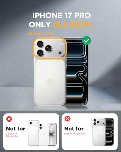 miracase for iPhone 17 Pro Privacy Series Case, Magsafe, Black - color: Black, size: iPhone 17 Pro