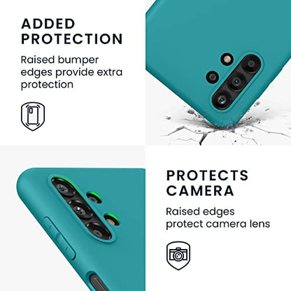 kwmobile Case Compatible with Samsung Galaxy A13 4G Case - Soft Slim Protective TPU Silicone Cover - Teal Matte - color: teal matte, size: Galaxy A13 4G