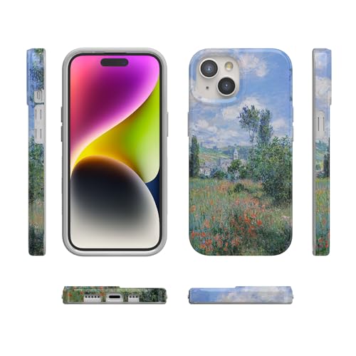 Casely iPhone 15 Plus Case | Monet's View | The Met Museum | Compatible with MagSafe | Classic Ultra Slim Design - color: Monet's View | The Met Museum