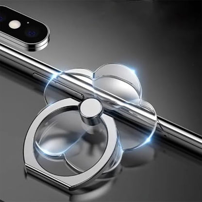 Cell Phone Ring Holder,Transparent Phone Ring Grip Holder,360 Degree Rotation Finger Ring Kickstand Compatible with All Smartphone Phone Case