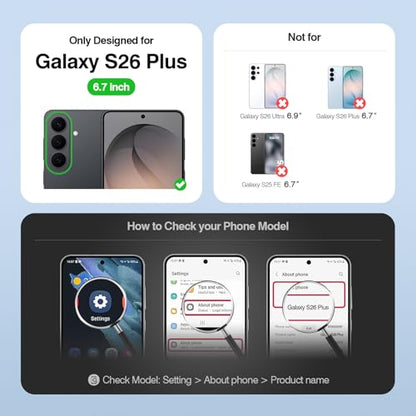 Compatible with Samsung Galaxy S26 Plus Case Wallet with Card Holder [4 Card Slot] Women Men,RFID Blocking PU Leather Phone Case Flip Protector Cover Credit Card Slot Kickstand,Black - color: Black, size: Samsung Galaxy S26 Plus - 6.7"