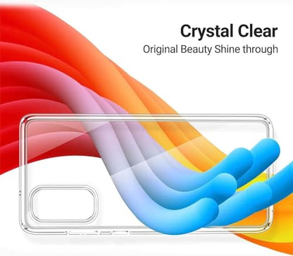 Case for TCL 50 LE Phone Case TPU Soft Silicone Cover, Shockproof Silicone Phone Case with Microfiber Lining（Clear）