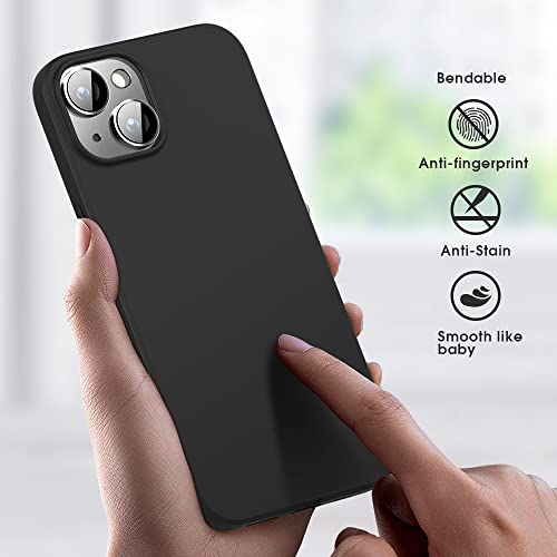 X-level Compatible iPhone 14 Case Slim Fit Ultra-Thin [Guardian Series] Soft TPU Matte Finish Coating Phone Cases Lightweight Anti-Scratch Back Cover Grip 6.1" (2022)-Black - color: Black, size: iPhone 14