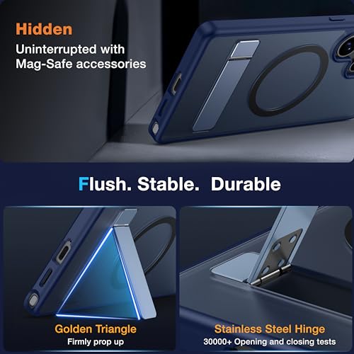 for Samsung Galaxy S25 Ultra Case with MagSafe - color: Blue, size: Galaxy S25 Ultra with Stand
