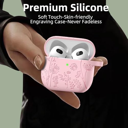 Lerobo for AirPods 4 and AirPods 5 Case with Cleaner Kit & Keychain, Pink - color: A-Pink, size: AirPods 5&4