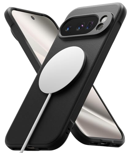 Ringke Onyx Designed for Google Pixel 10 Pro XL Case [Compatible with MagSafe and Pixelsnap] Oil & Dirt Resistant Enhanced Grip Non-Slip Texture Lightweight Cover - Magnetic Black - color: Magnetic Black, size: Pixel 10 Pro XL
